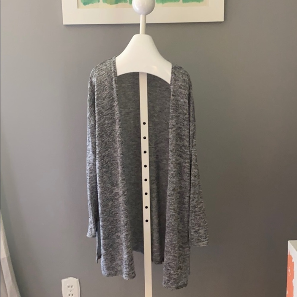 Gray cardigan